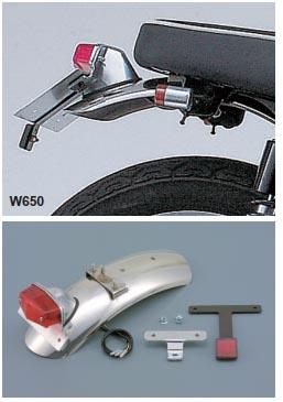 Garde-boue arrière complet pour W650